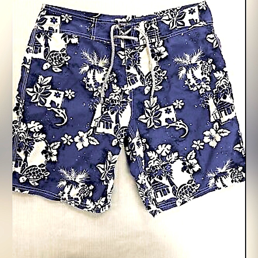 Vilebrequin Lined Moorea Beach Swim Trunks - AS IS